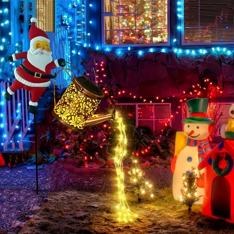 SantaPour™ – Lampe de jardin solaire en forme d'arrosoir