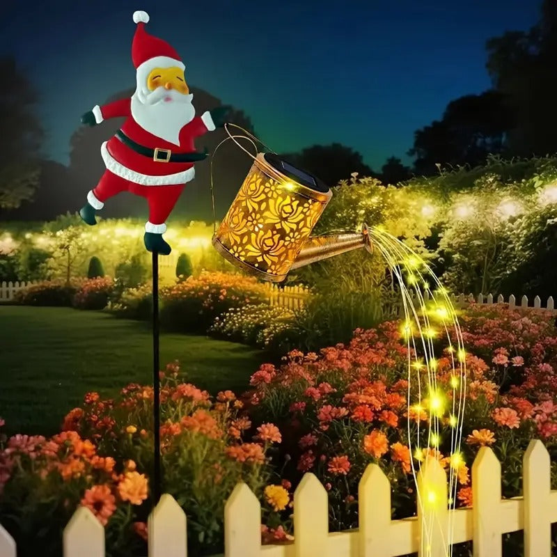 SantaPour™ – Lampe de jardin solaire en forme d'arrosoir