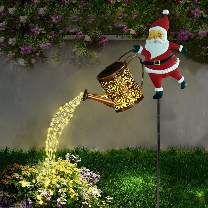 SantaPour™ – Lampe de jardin solaire en forme d'arrosoir