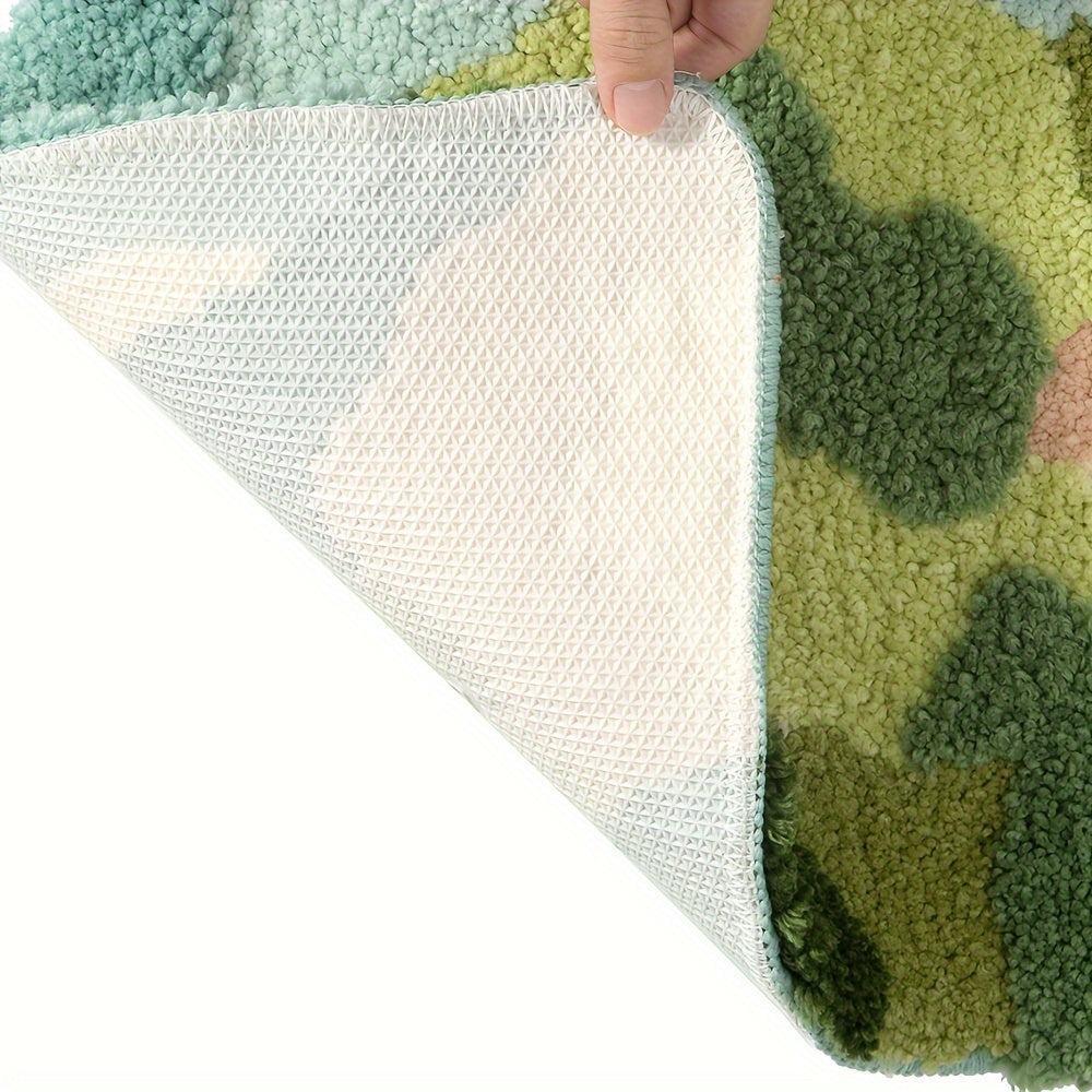 Tapis de bain Velvaflor motif floral | Extra doux et antidérapant | 45x70 cm | 2 cm d'épaisseur