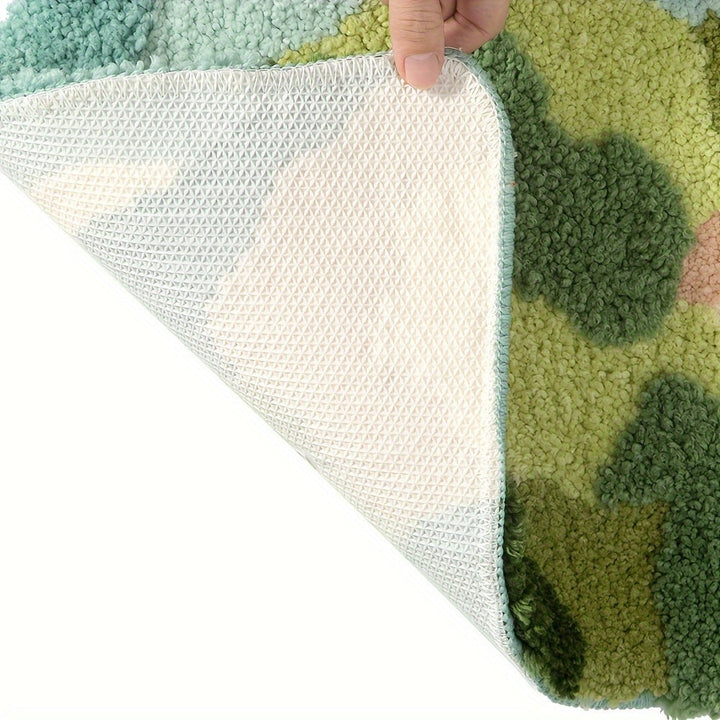 Tapis de bain Velvaflor motif floral | Extra doux et antidérapant | 45x70 cm | 2 cm d'épaisseur