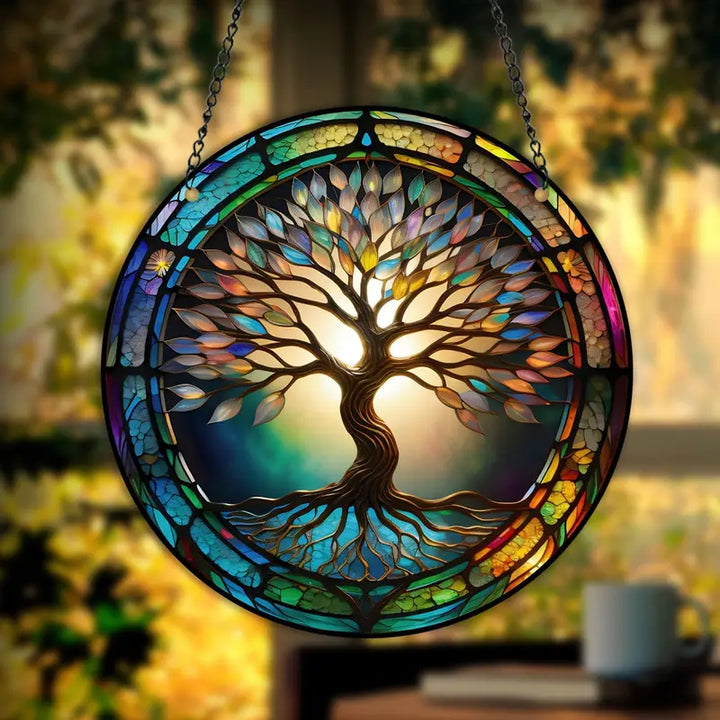 Solavia Suncatcher Pendentif en Cristal | Fait Main | Jeu de Couleurs & Reflets Lumineux | Pour Fenêtres & Intérieurs