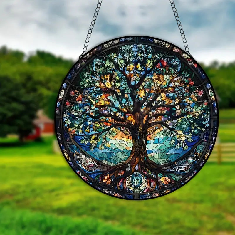 Solavia Suncatcher Pendentif en Cristal | Fait Main | Jeu de Couleurs & Reflets Lumineux | Pour Fenêtres & Intérieurs