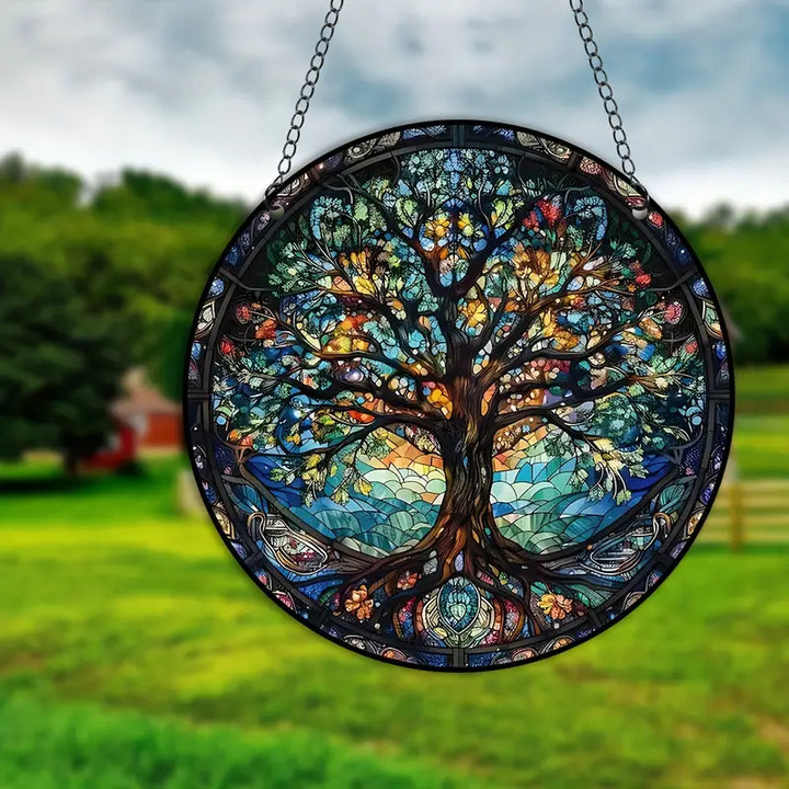 Solavia Suncatcher Pendentif en Cristal | Fait Main | Jeu de Couleurs & Reflets Lumineux | Pour Fenêtres & Intérieurs