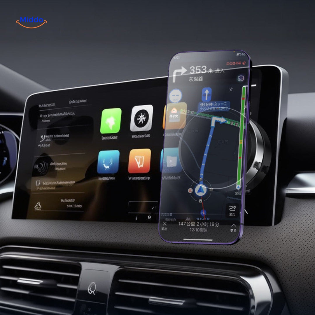 OrbitMount - Support de voiture portable 360° avec ventouse magnétique