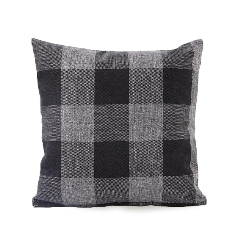 Housse de coussin Autumn Plaid | À carreaux & Confortable | Style Campagnard | 45x45 cm