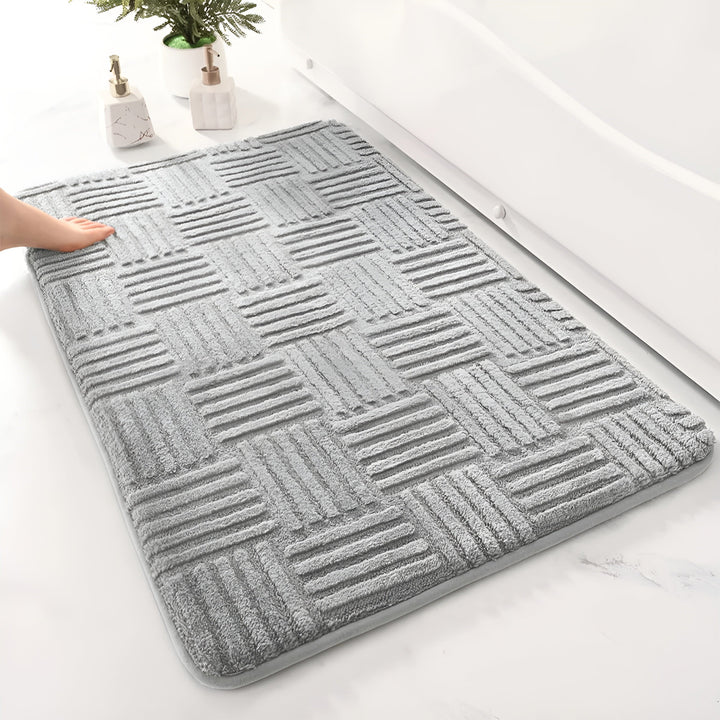 Tapis de Bain SoftStep | Antidérapant & Absorbant | Sèche Rapidement | Microfibre 41×60 cm