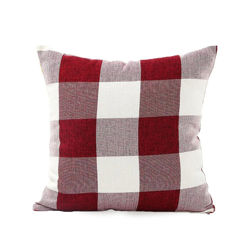 Housse de coussin Autumn Plaid | À carreaux & Confortable | Style Campagnard | 45x45 cm