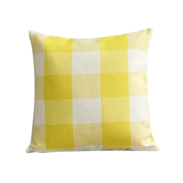Housse de coussin Autumn Plaid | À carreaux & Confortable | Style Campagnard | 45x45 cm