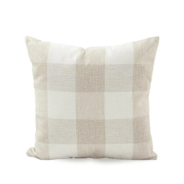 Housse de coussin Autumn Plaid | À carreaux & Confortable | Style Campagnard | 45x45 cm