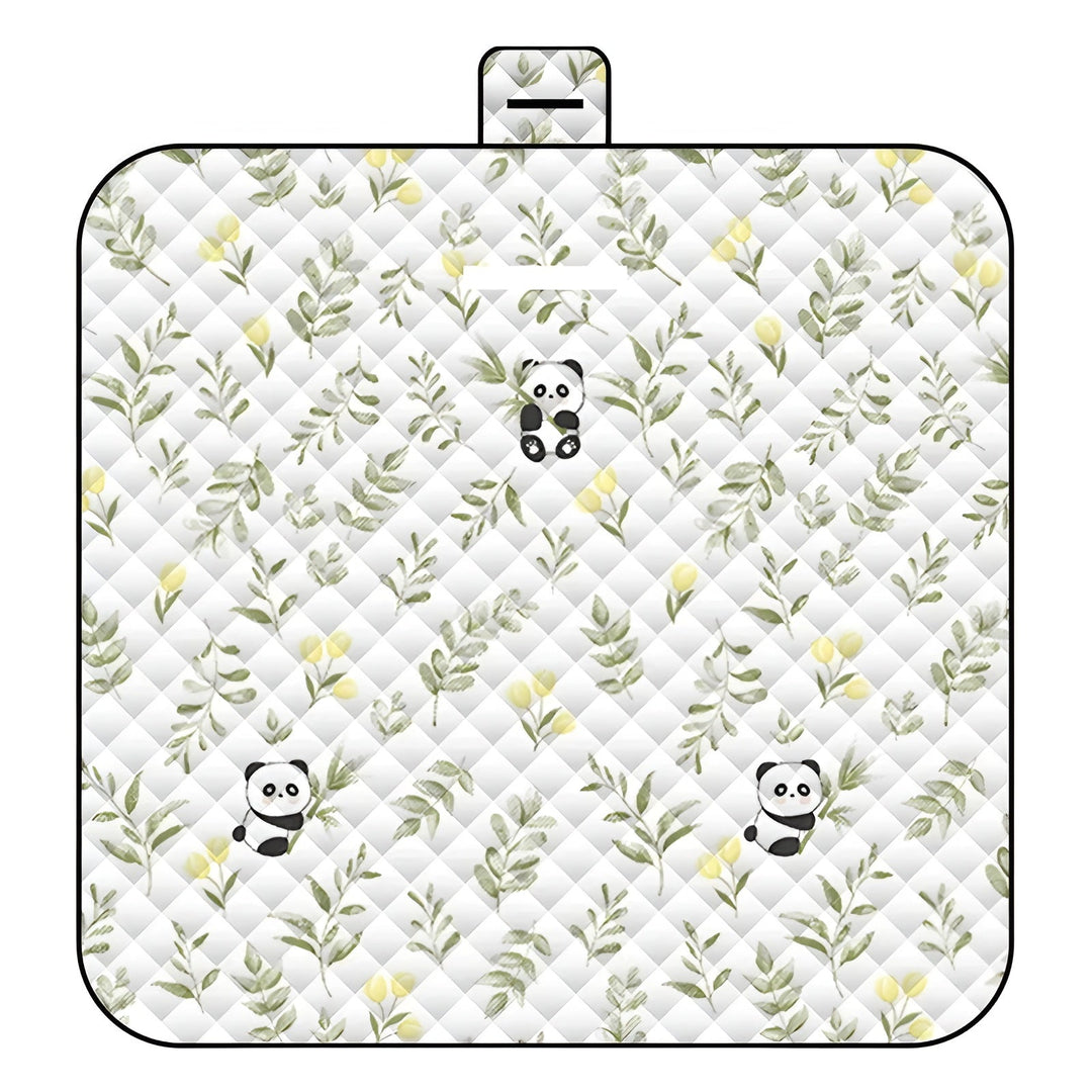 Tapis de jeu pour bébé pliable Wanderlino | Rembourré & Imperméable | Pour l'extérieur & à la maison | Inclus : Sac de transport