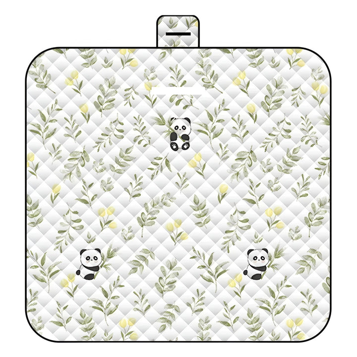 Tapis de jeu pour bébé pliable Wanderlino | Rembourré & Imperméable | Pour l'extérieur & à la maison | Inclus : Sac de transport