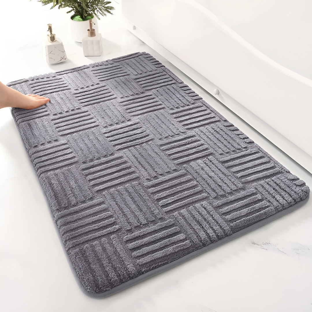 Tapis de Bain SoftStep | Antidérapant & Absorbant | Sèche Rapidement | Microfibre 41×60 cm