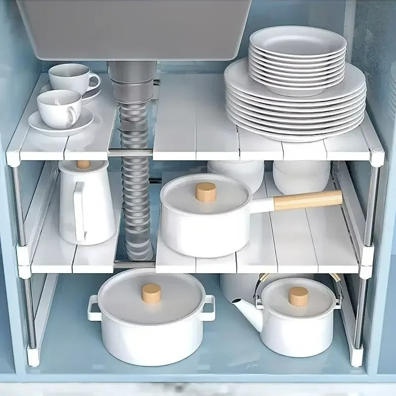 MultiTidy - Étagère de rangement empilable pour la cuisine