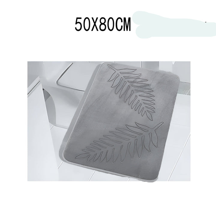 Tapis de Bain CloudStep | Ultra Doux & Antidérapant | Sèche Rapidement | Gris 40×60 cm