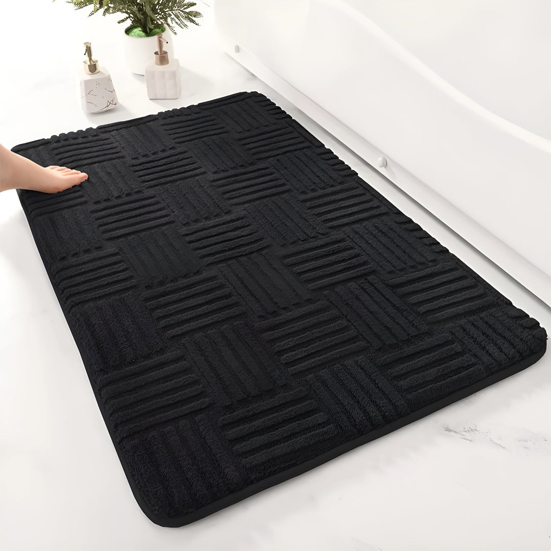 Tapis de Bain SoftStep | Antidérapant & Absorbant | Sèche Rapidement | Microfibre 41×60 cm