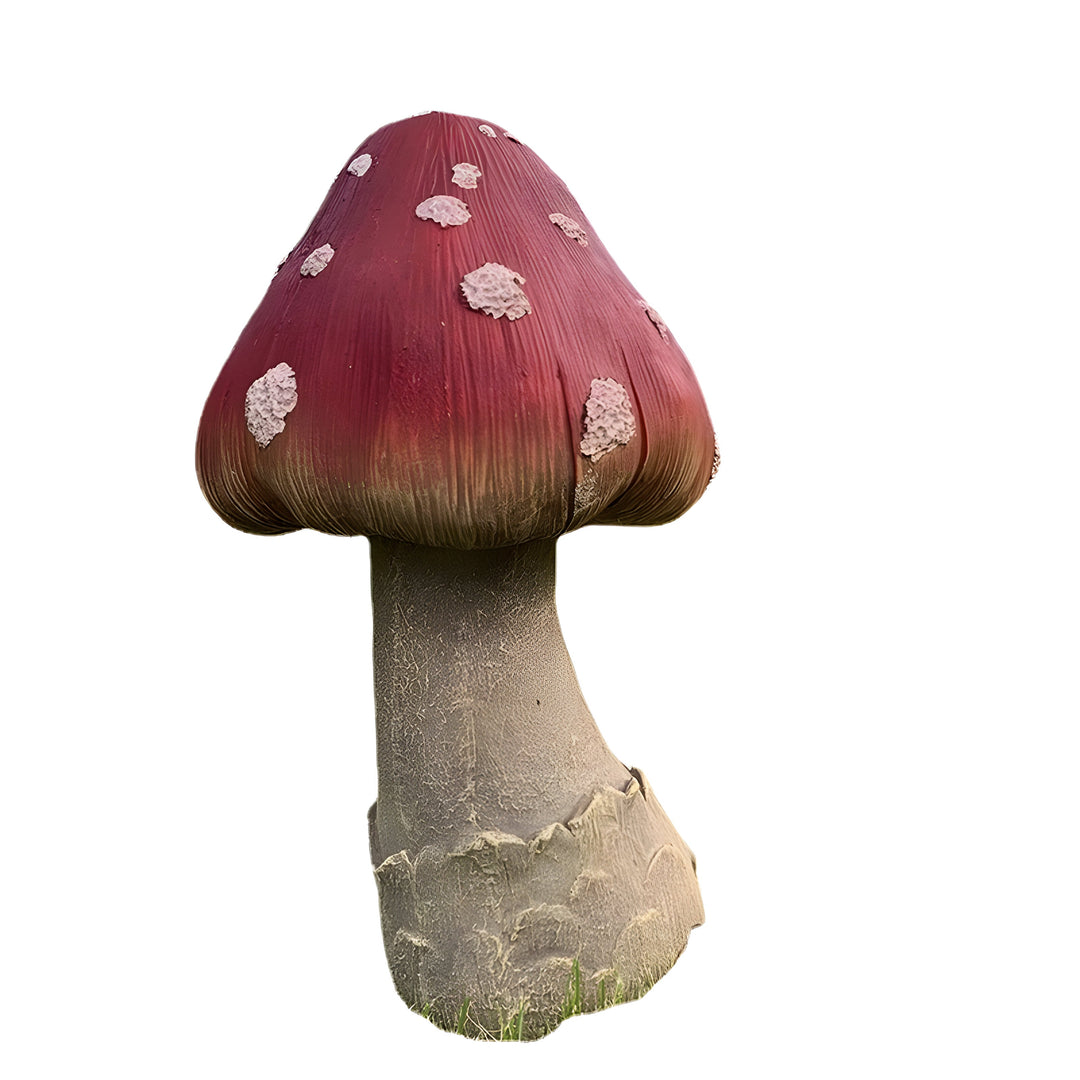 Décoration de jardin en résine Florimari Champignon | Résistant aux intempéries & Fait main | Aspect naturel | Disponible en tailles S–L