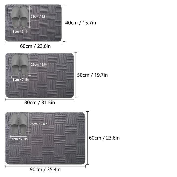 Tapis de Bain SoftStep | Antidérapant & Absorbant | Sèche Rapidement | Microfibre 41×60 cm