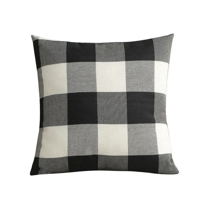 Housse de coussin Autumn Plaid | À carreaux & Confortable | Style Campagnard | 45x45 cm