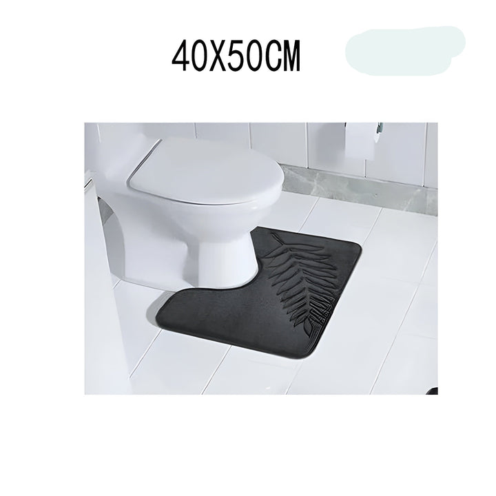 Tapis de Bain CloudStep | Ultra Doux & Antidérapant | Sèche Rapidement | Gris 40×60 cm