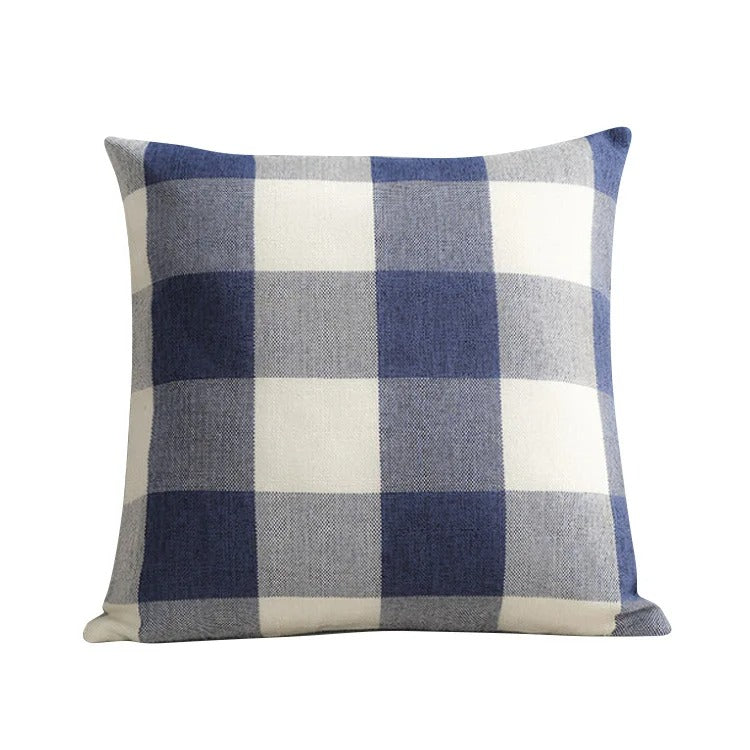 Housse de coussin Autumn Plaid | À carreaux & Confortable | Style Campagnard | 45x45 cm