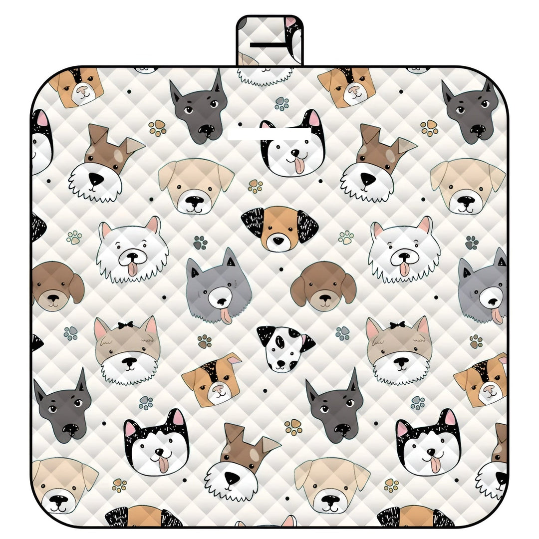 Tapis de jeu pour bébé pliable Wanderlino | Rembourré & Imperméable | Pour l'extérieur & à la maison | Inclus : Sac de transport