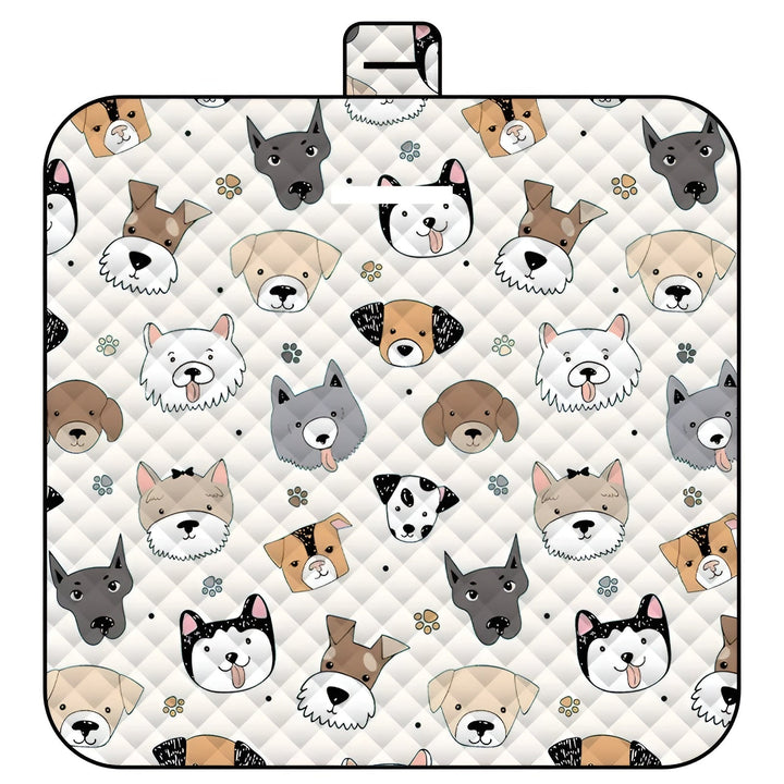 Tapis de jeu pour bébé pliable Wanderlino | Rembourré & Imperméable | Pour l'extérieur & à la maison | Inclus : Sac de transport