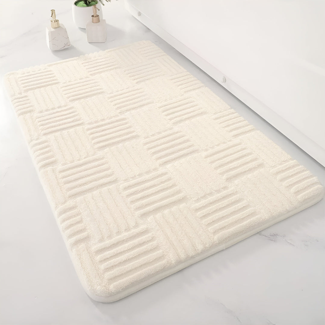 Tapis de Bain SoftStep | Antidérapant & Absorbant | Sèche Rapidement | Microfibre 41×60 cm