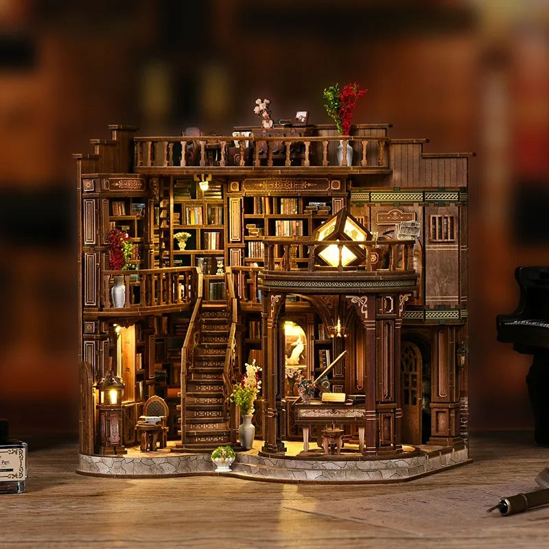 Miniature Maison Kit - Salle de Livres Rêveuse