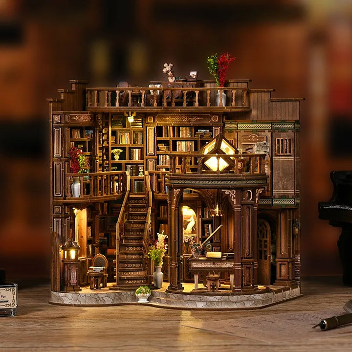 Miniature Maison Kit - Salle de Livres Rêveuse