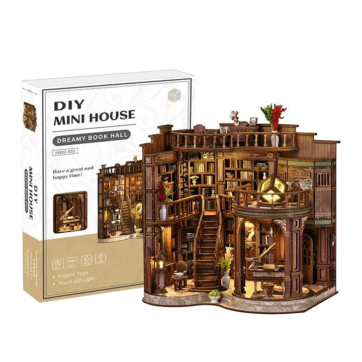 Miniature Maison Kit - Salle de Livres Rêveuse