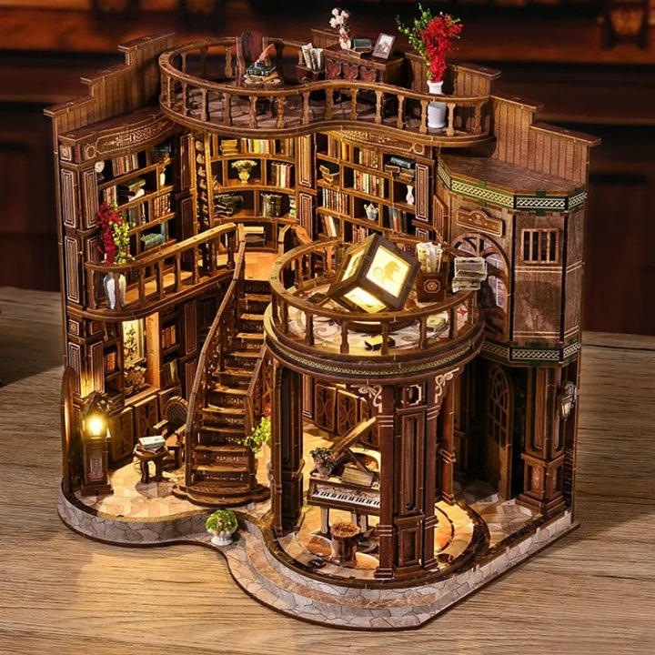 Miniature Maison Kit - Salle de Livres Rêveuse