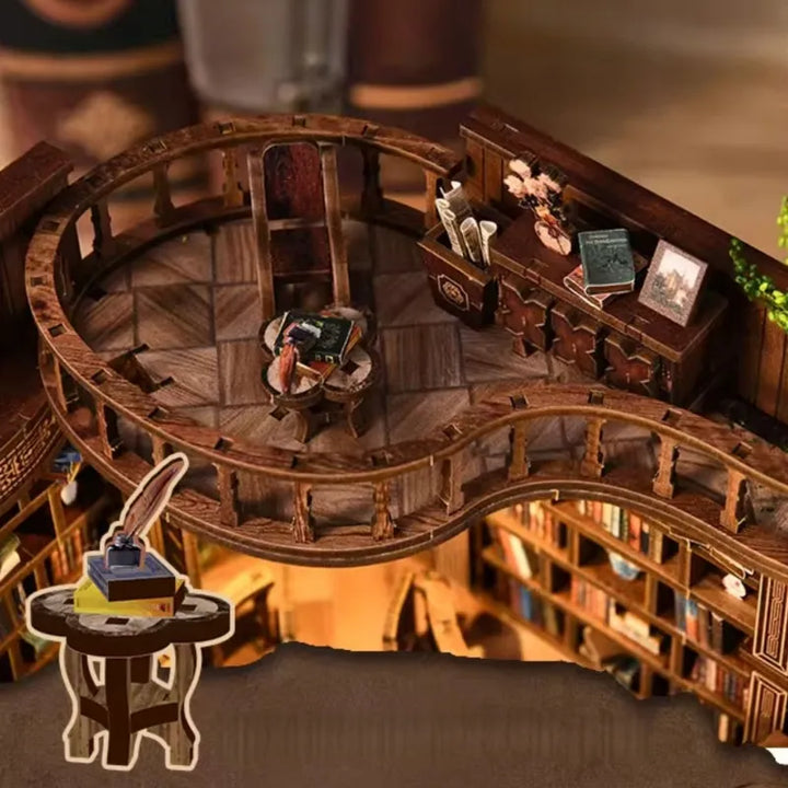 Miniature Maison Kit - Salle de Livres Rêveuse