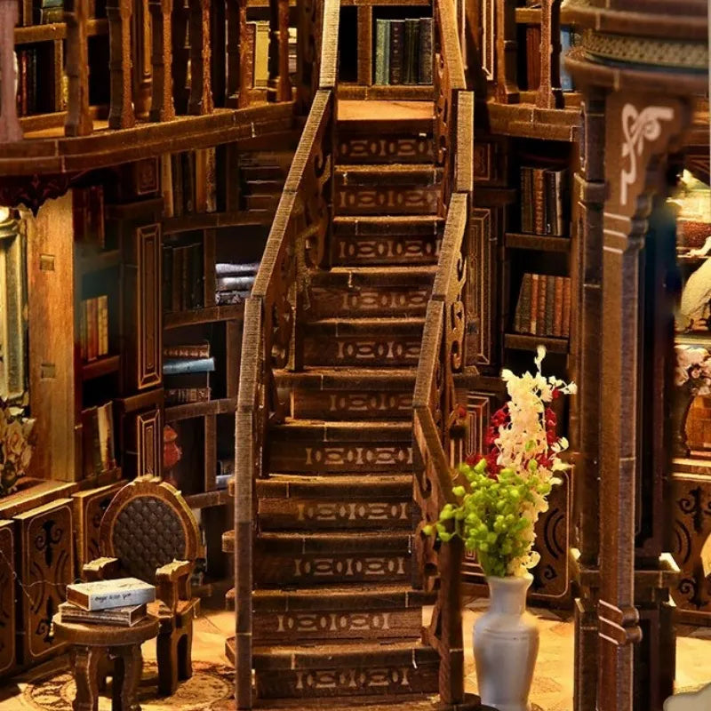 Miniature Maison Kit - Salle de Livres Rêveuse