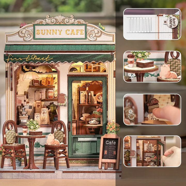 Miniature Maison Kit - Café Ensoleillé
