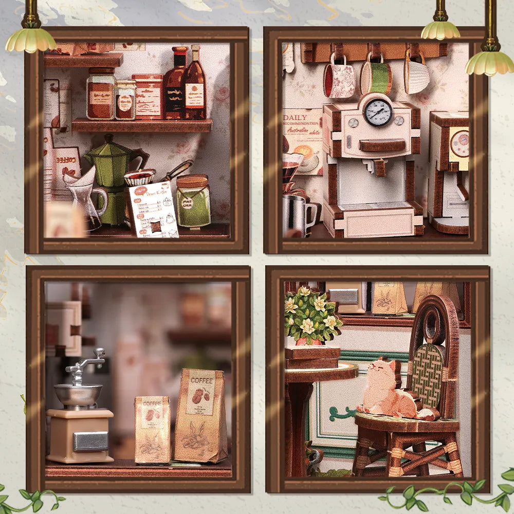 Miniature Maison Kit - Café Ensoleillé