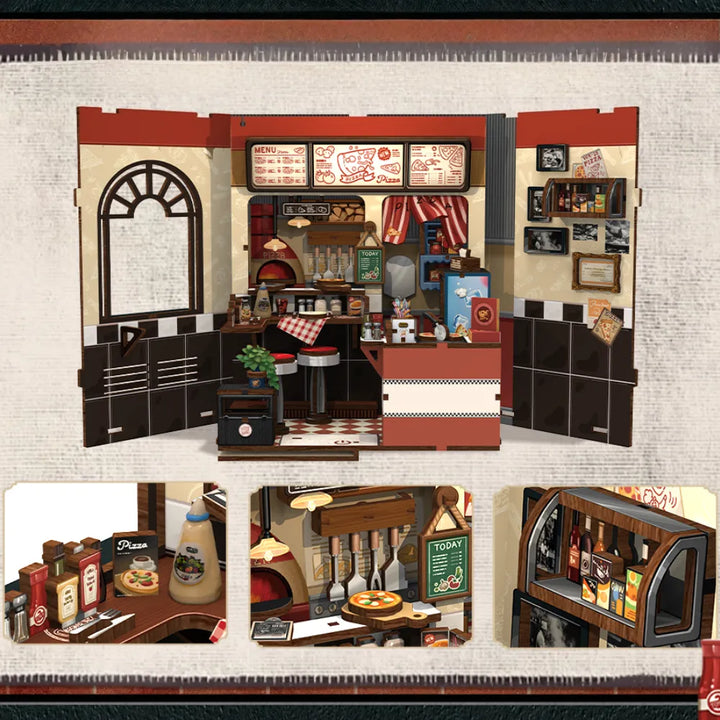 Kit de construction miniature - Pizzeria de l'Oncle Joe