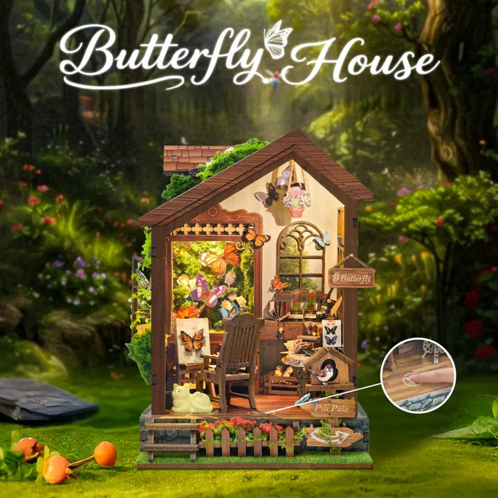 Maison Miniature - Maison des Papillons