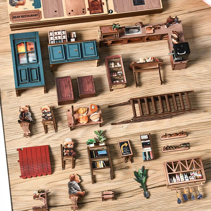 Miniature Maison Kit - Restaurant des Ours