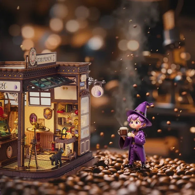 Kit de maison miniature - Magic Coffee Shop