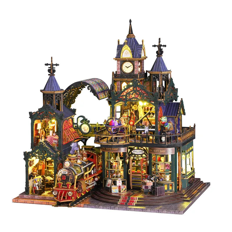 Miniature Maison Kit - Ville Isolée sur Rail