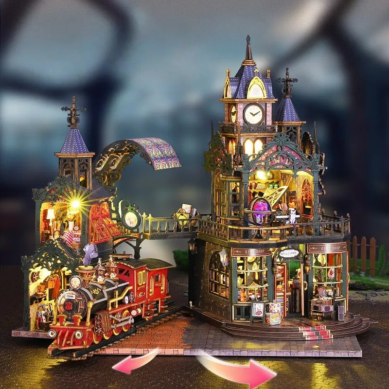 Miniature Maison Kit - Ville Isolée sur Rail