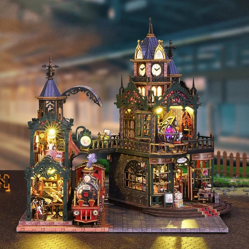 Miniature Maison Kit - Ville Isolée sur Rail