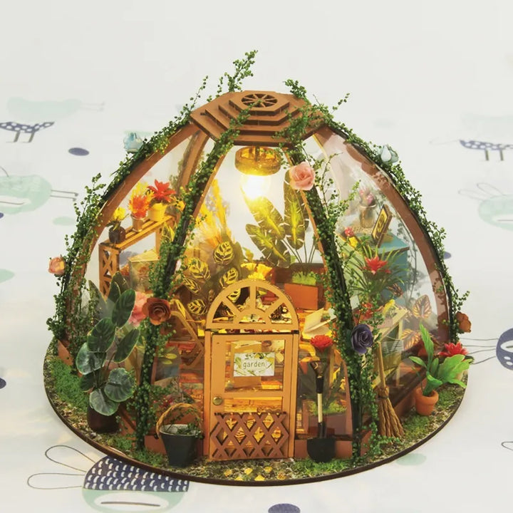 Maison Miniature - Maison Fleurie Ciel Étoilé
