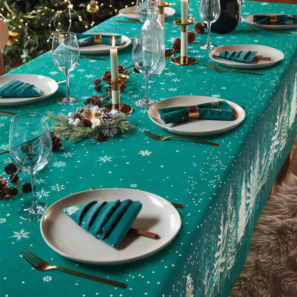 Set de nappe de dîner de Noël magique
