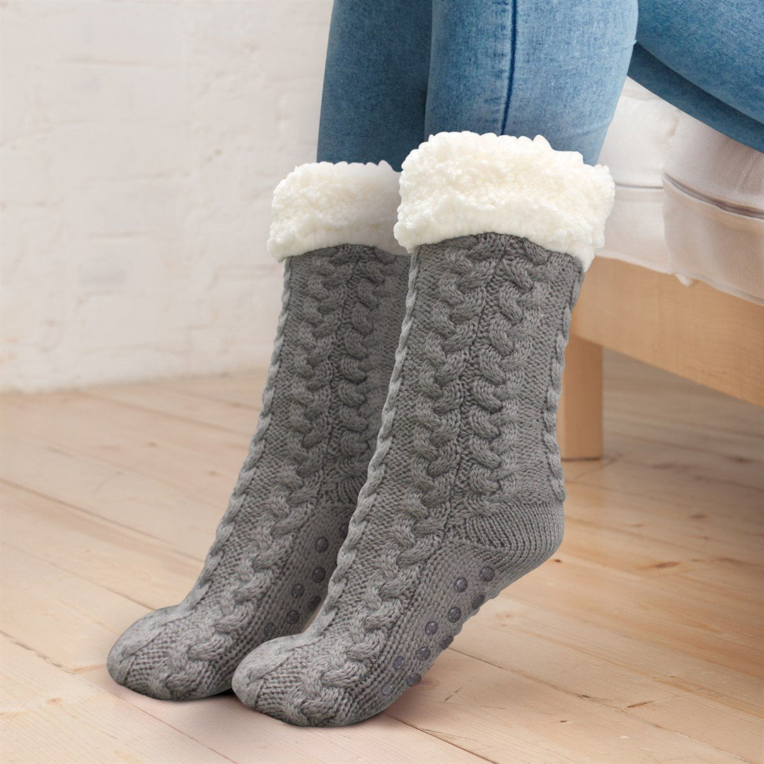 2+2 GRATUIT | WarmToes - Chaussons doux doublés en Sherpa pour un confort ultime [Dernier jour de réduction]