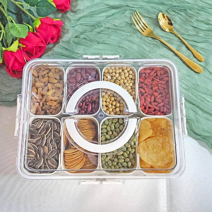 SnackMate – La boîte à snacks élégante avec 8 compartiments pour chaque occasion !