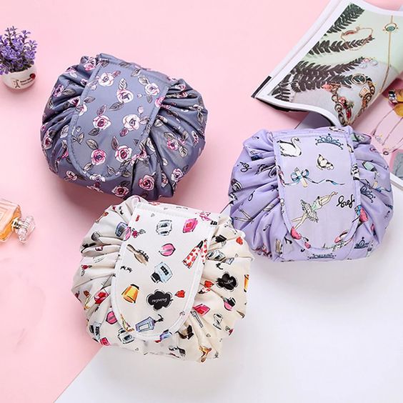 StyleSling - Trousse de maquillage avec cordon et grand volume
