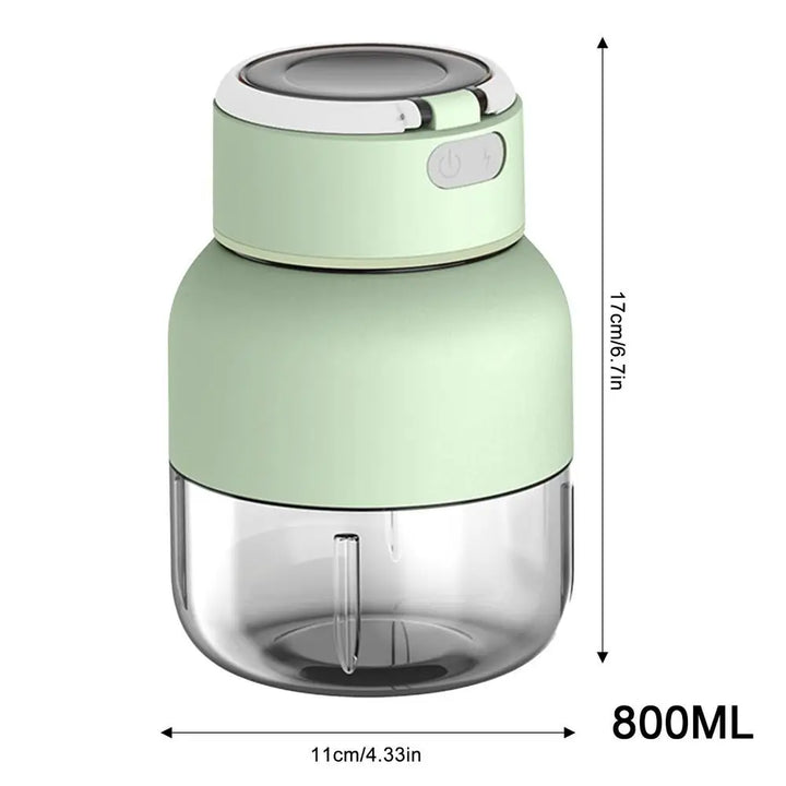 VitaSqueeze Mixeur & Extracteur Mobile 2-en-1 | Rechargeable & Puissant | Sans BPA & 800 ml | Pour Smoothies & Jus