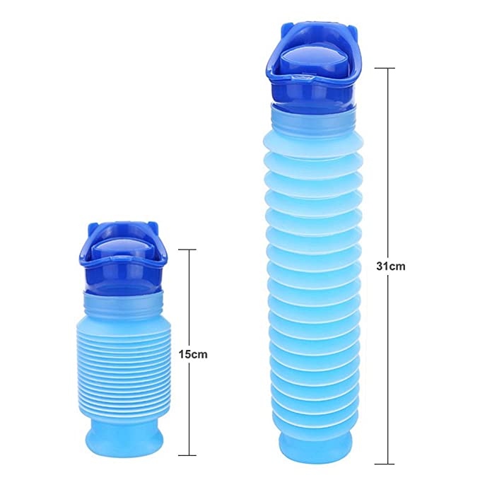 Urinal Mobile FlexRelief | Téléscopique & Pliable | Pour Femmes & Enfants | Capacité de 750 ml